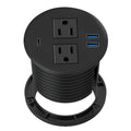 Desktop Power Grommet with USB C and 2 AC Plugs, Pack of 2 N942537