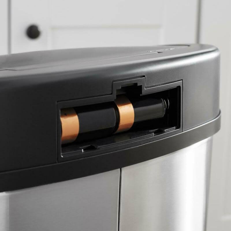 Black Stainless Steel Touchless Trash Can S322