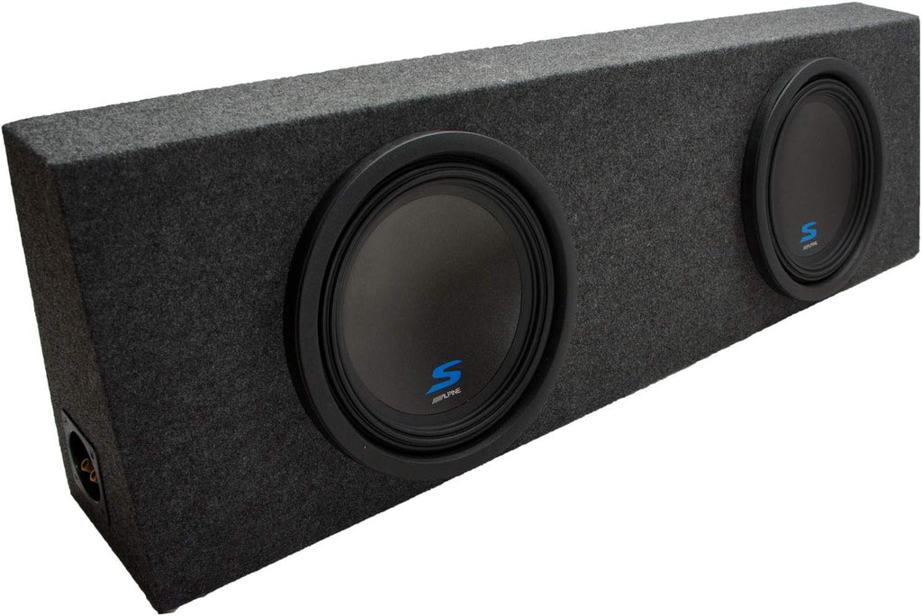 Dual 12" Car Audio Subwoofers Sub Box Enclosure Package S362119