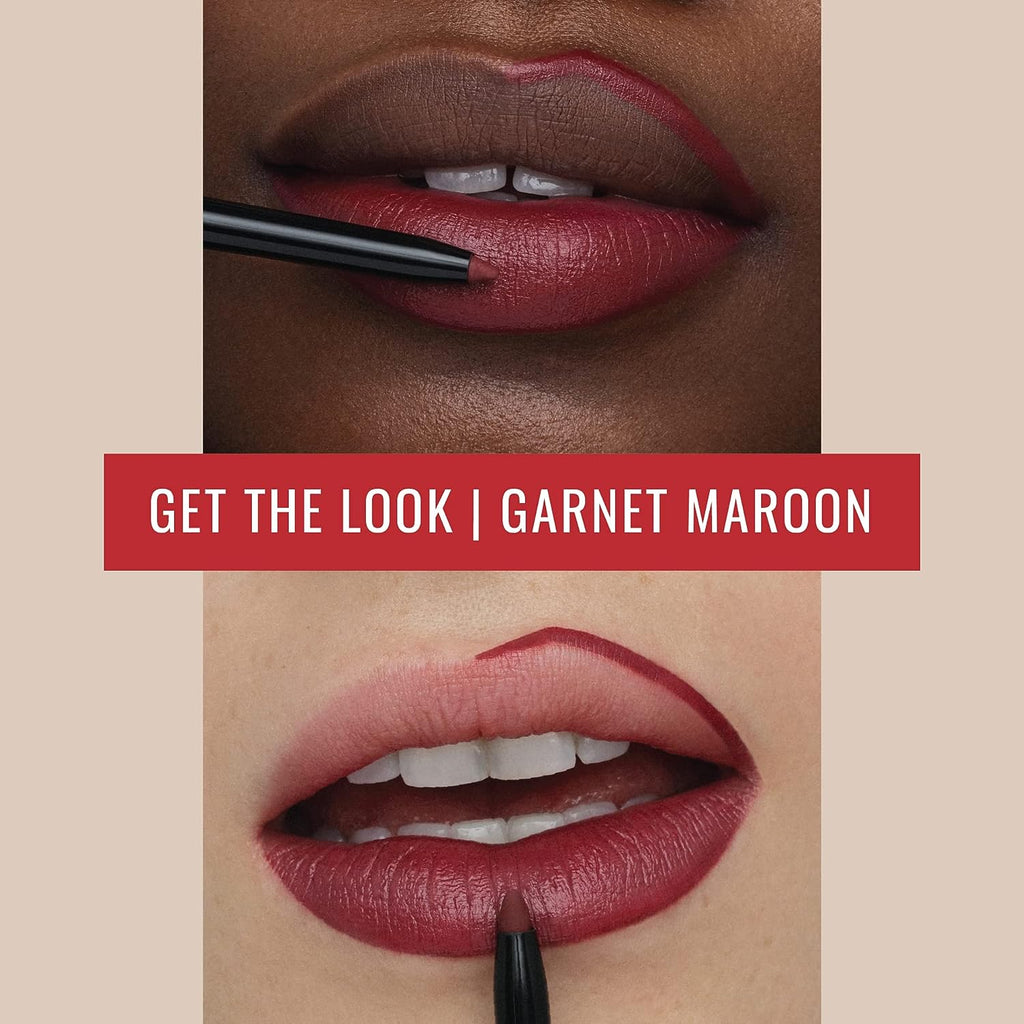 Matte Garnet-Maroon Lip Liner and Sharpener K28375