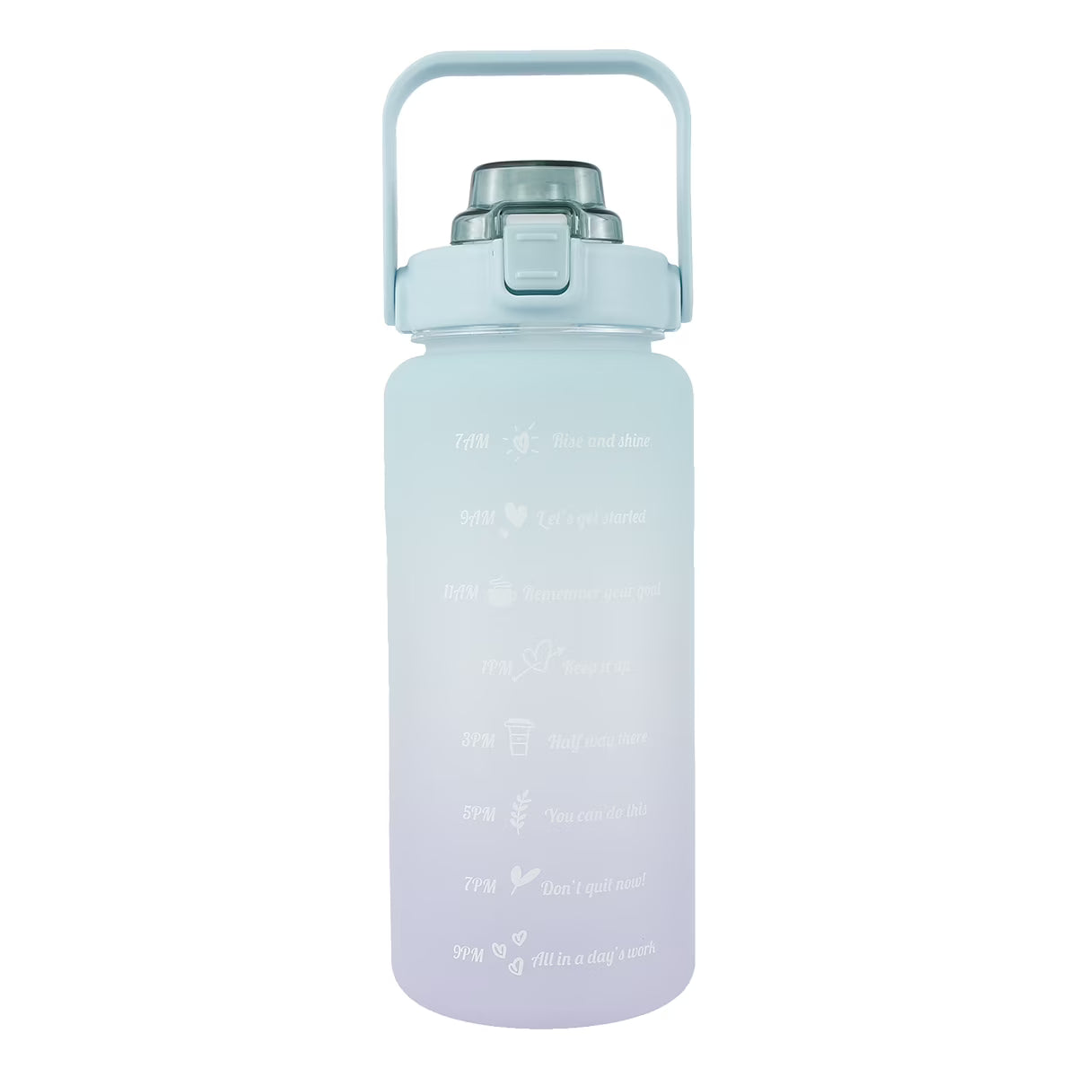 Gradient Color Water Bottle with Time Marker D551841