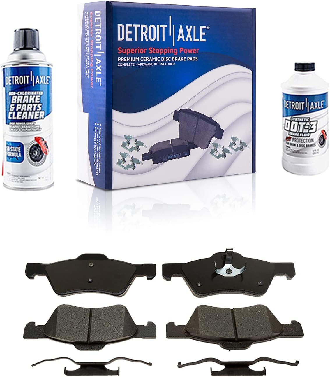Front Drilled and Slotted Disc Rotors Brake Pads 6pc Set V99293