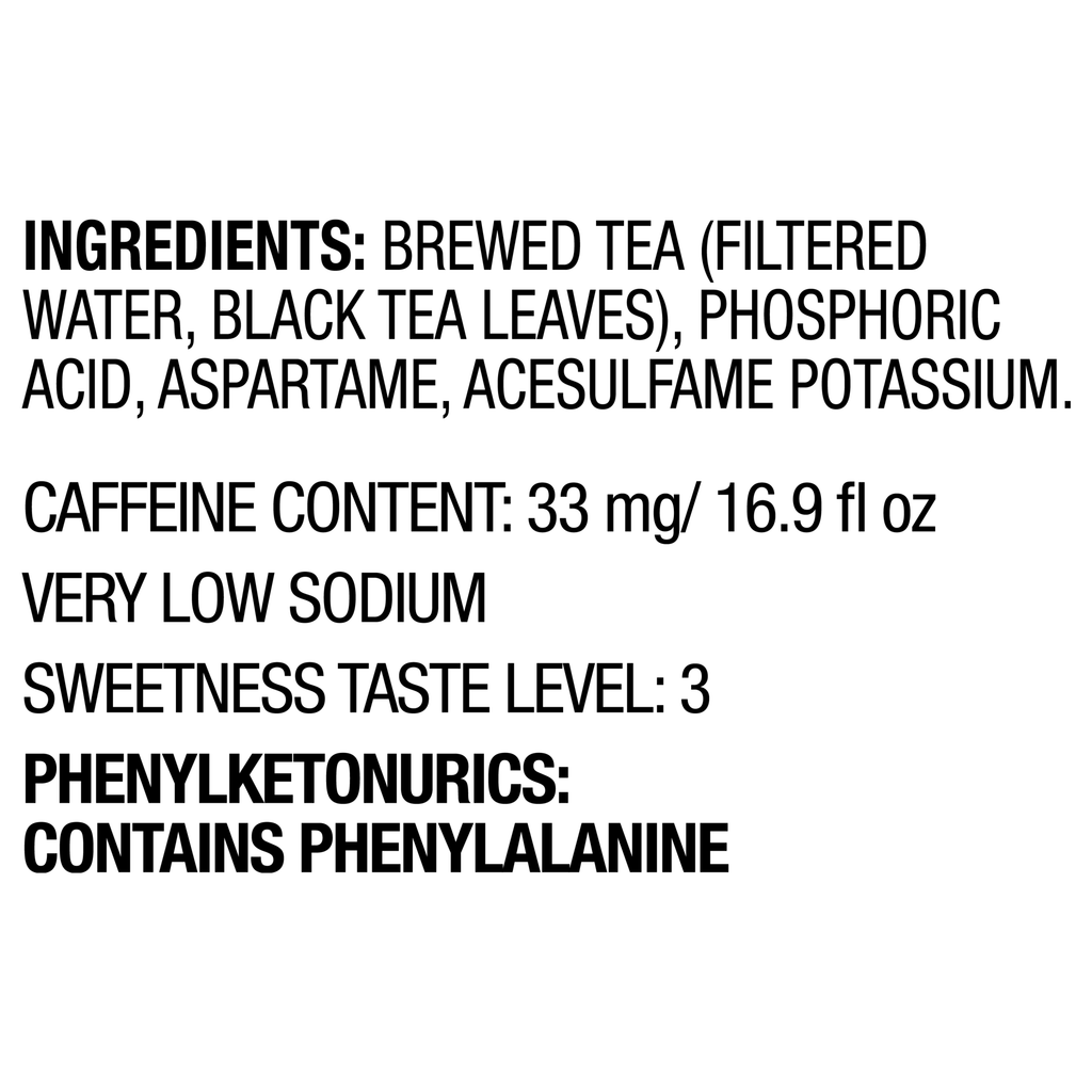 Zero Sugar Sweet Tea Bottles, 16.9 fl oz, 12 Pack H87520