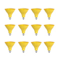 90-Watt Equivalent PAR38 LED Weatherproof Yellow Light Bulb (12-Pack) E608387