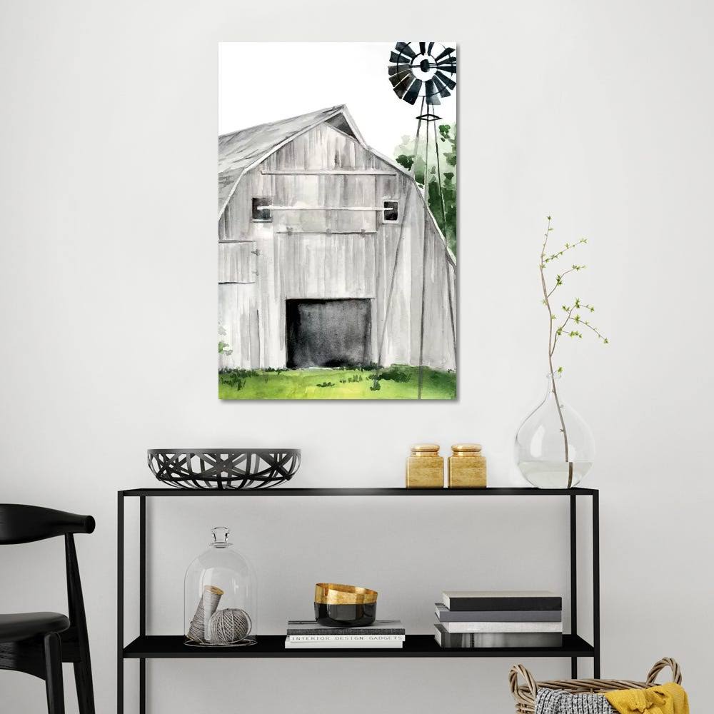 Weathered Barn II Print on Canvas Art T19046