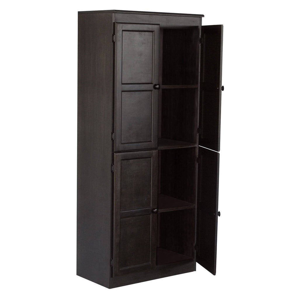 72 inch 5 Shelves Storage Cabinet Brown U7685