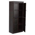 72 inch 5 Shelves Storage Cabinet Brown U7685