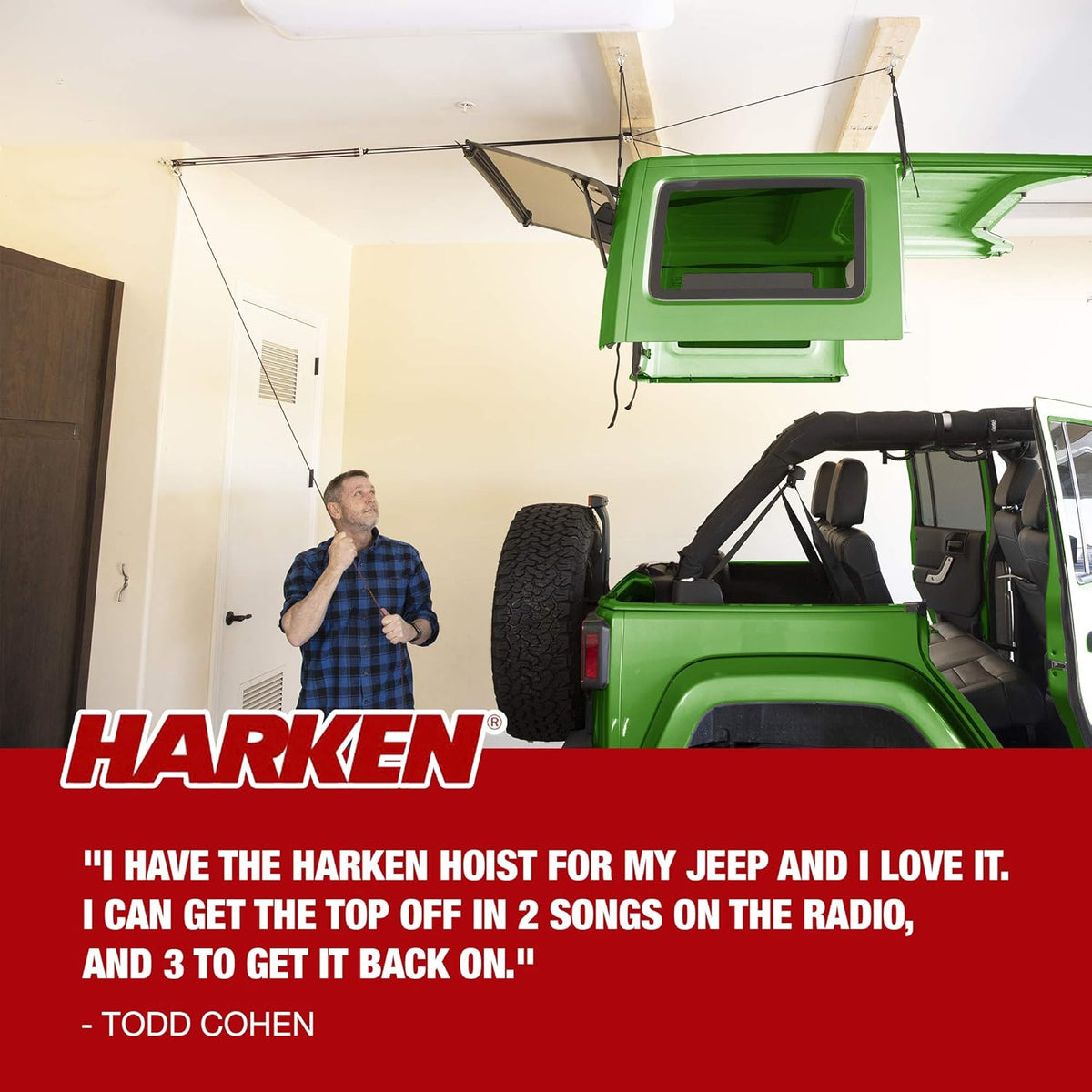 Hardtop Overhead Garage Storage Hoist W14975