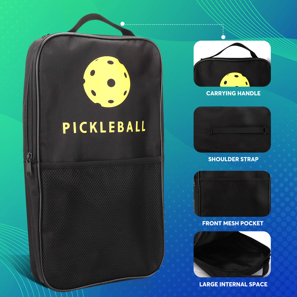 Pickleball Paddles Set, 2 Paddles, 4 Balls, Paddle Bag U421
