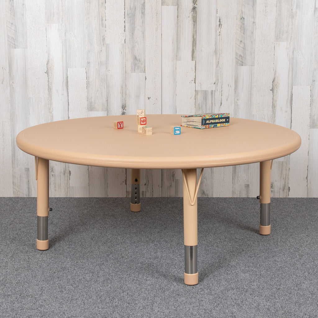 45 inch Round Plastic Height Adjustable Activity Table V80566