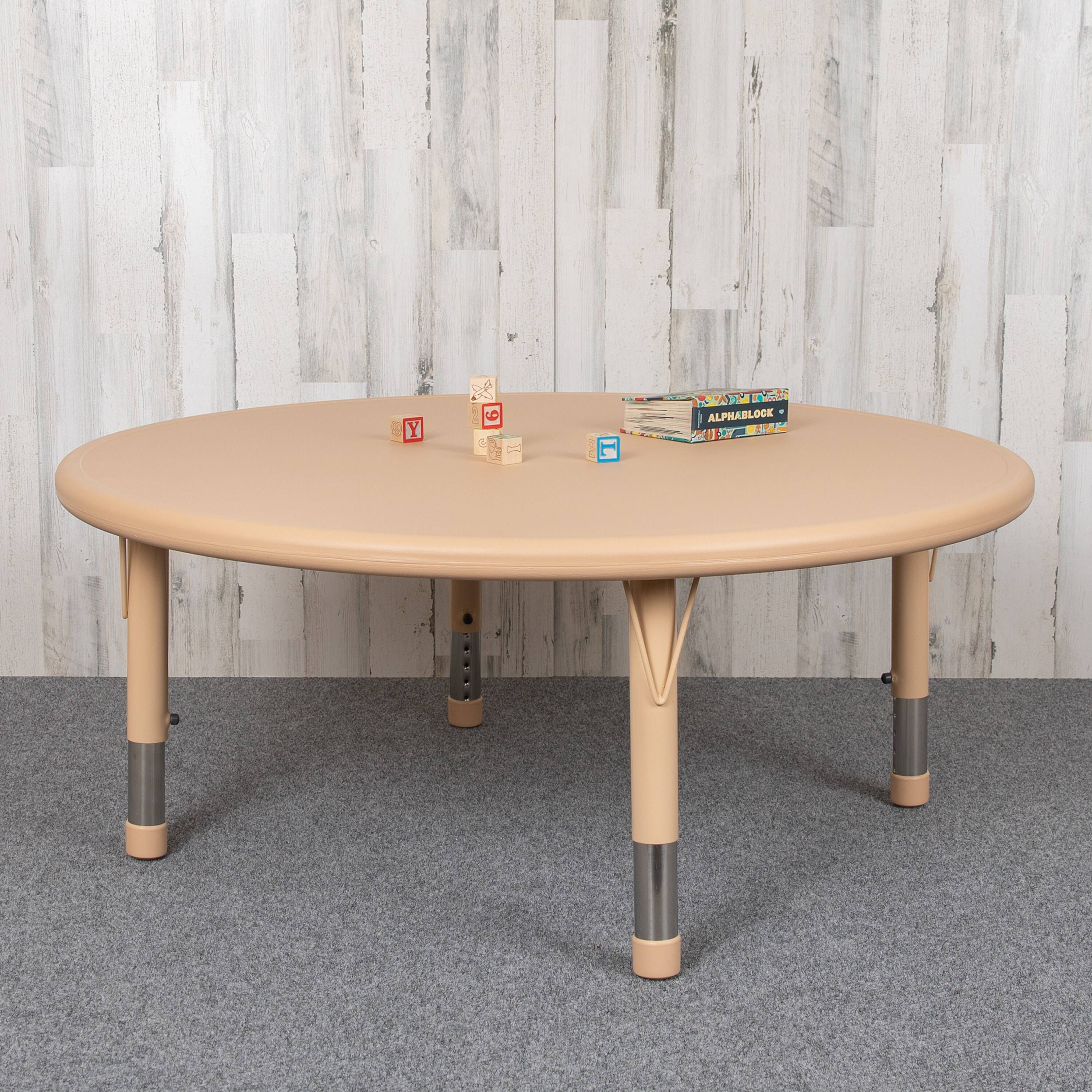 45 inch Round Plastic Height Adjustable Activity Table V80566