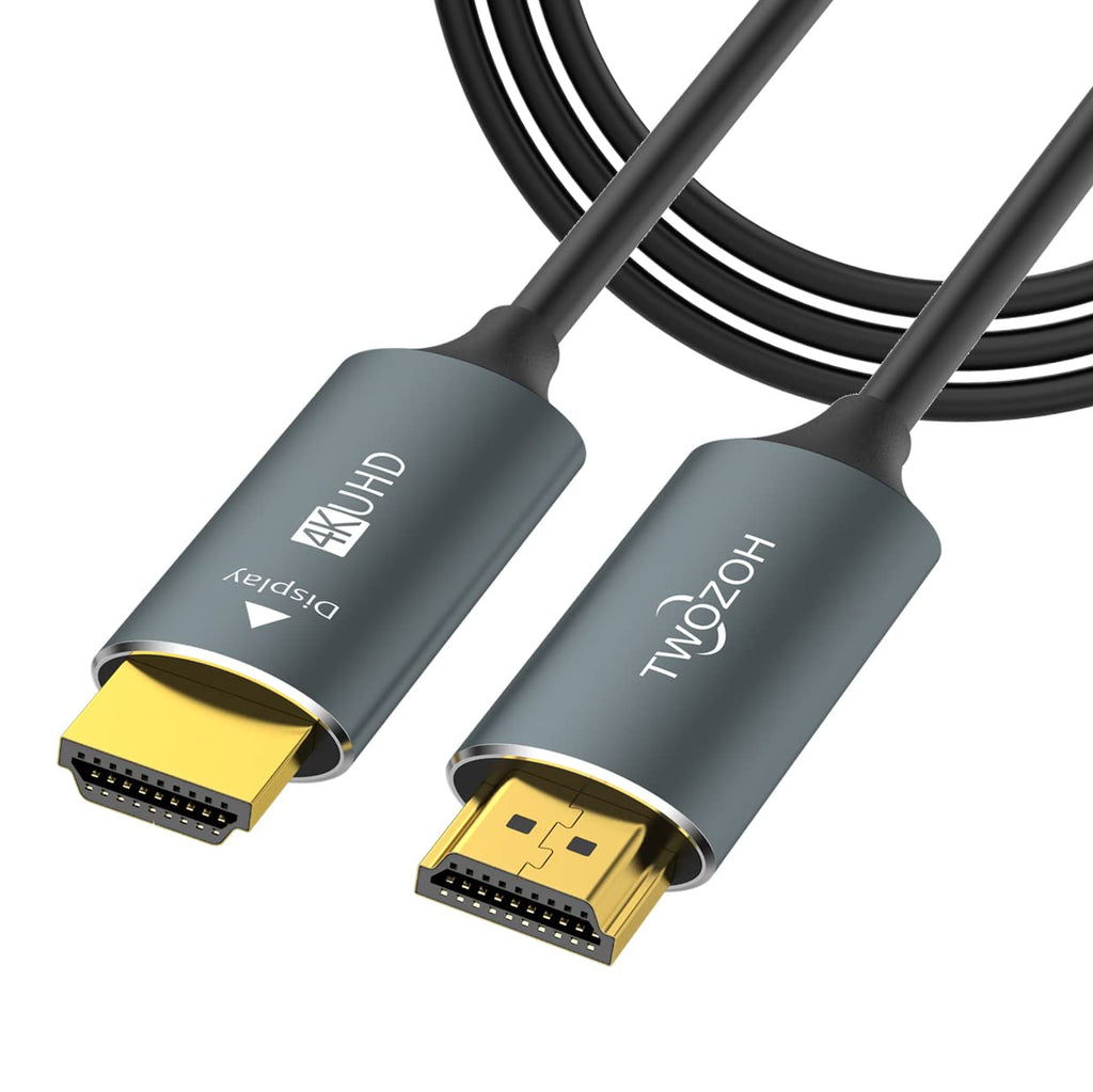 Fiber Optic HDMI Cable 30FT 4K HDMI to HDMI Cable 4K/60Hz 18Gbps High Speed UHD Fiber HDMI Cord Pack of 2 S860