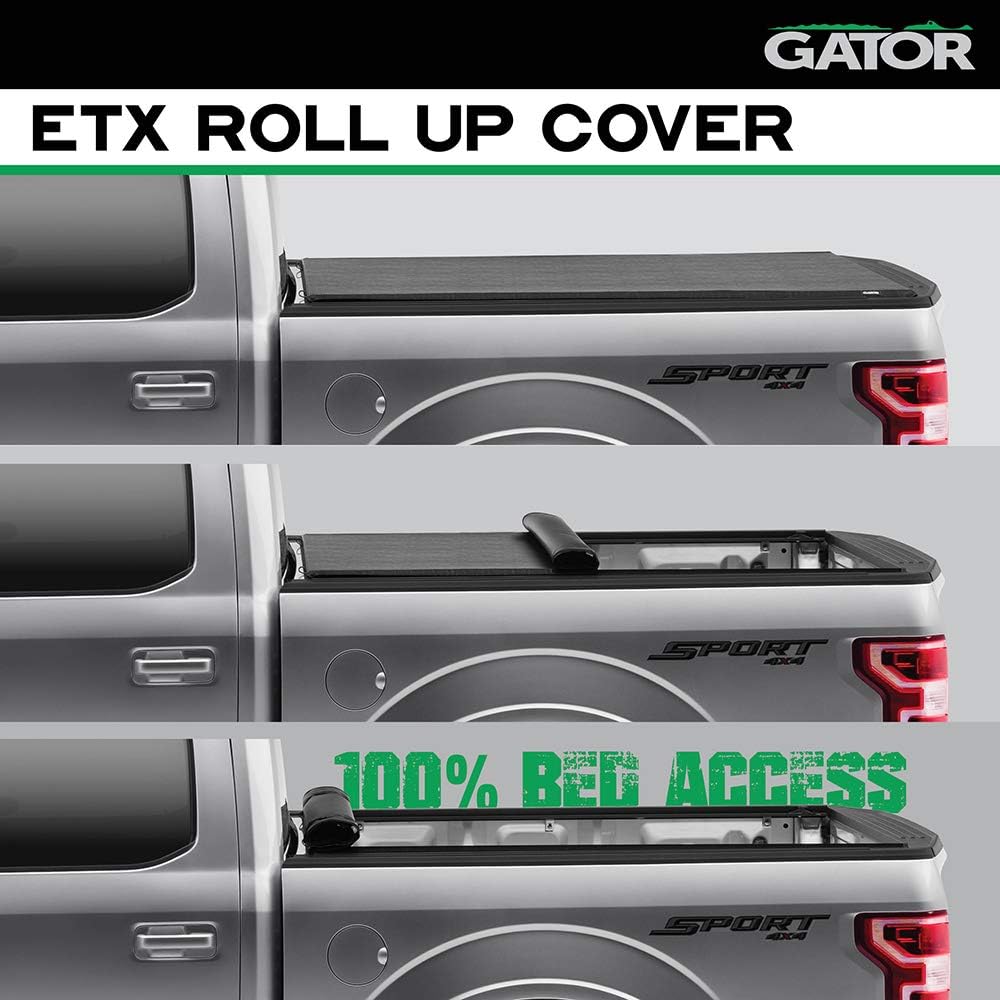 Soft Roll Up Truck Bed Tonneau Cover H120845