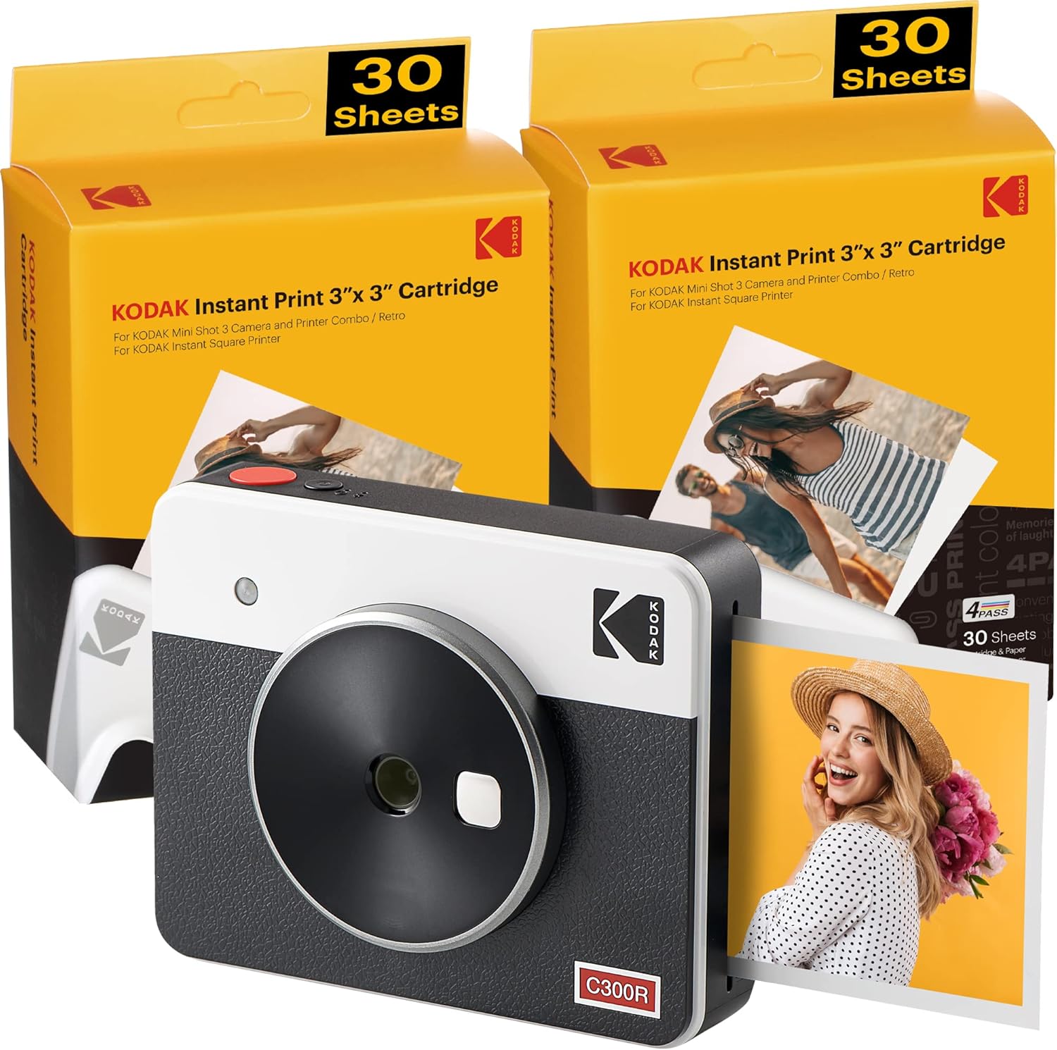 Yellow 2-in-1 Instant Camera & Photo Printer A65935