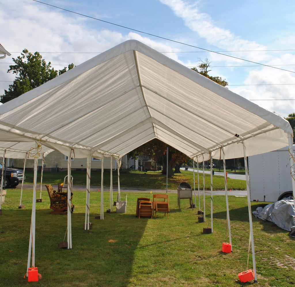 6'x8' Heavy Duty White Poly Tarp Cover M197227