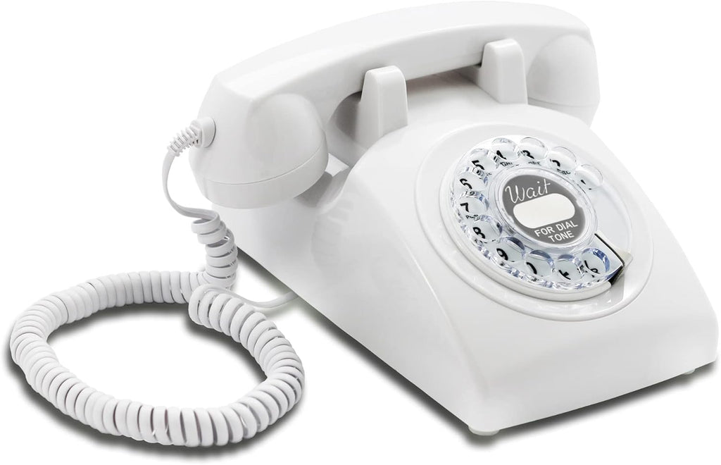 White Rotary Dial Telephone I733