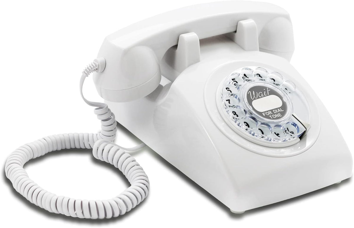 White Rotary Dial Telephone I733