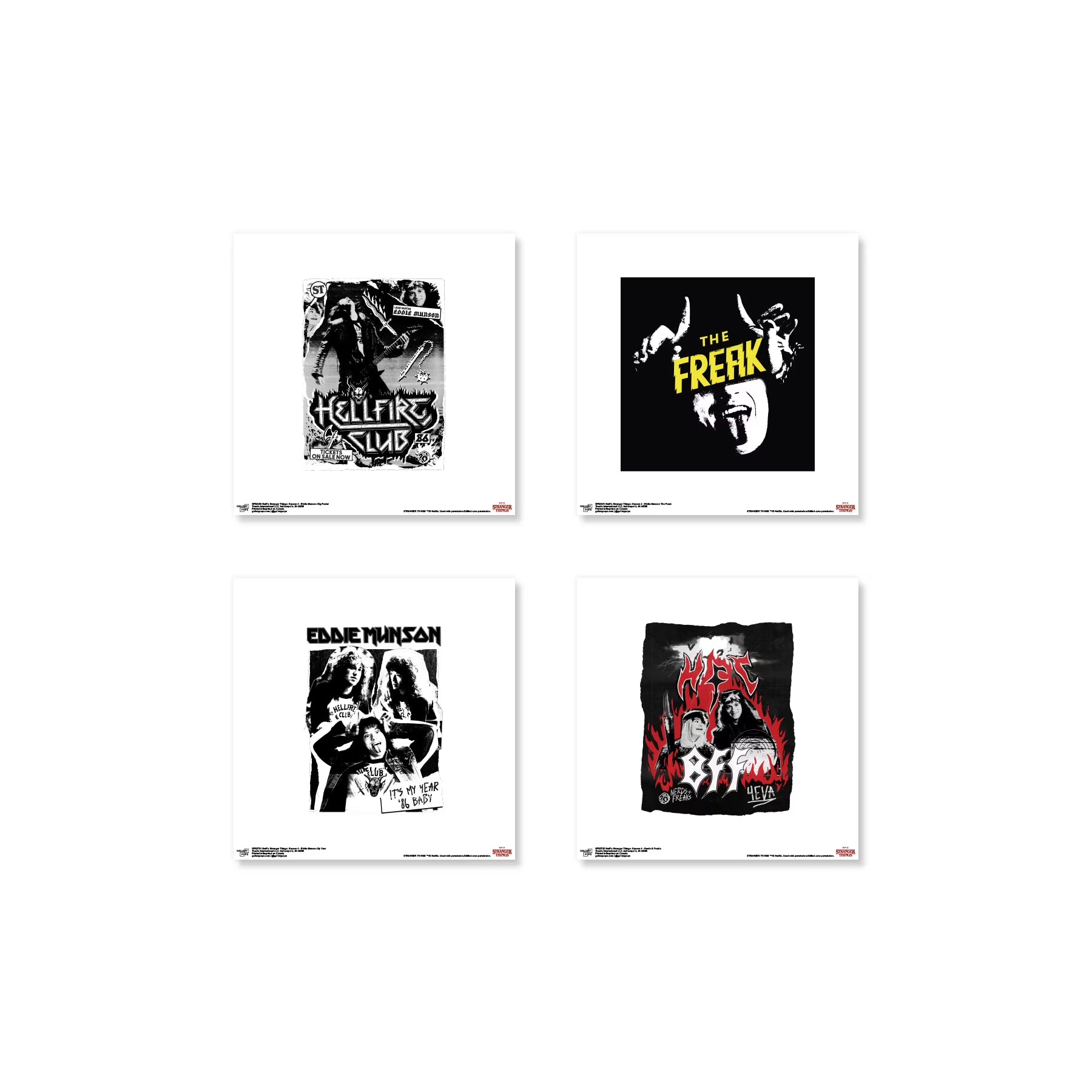 Stranger Things Wall Art Bundle (4-Pack) Q18500