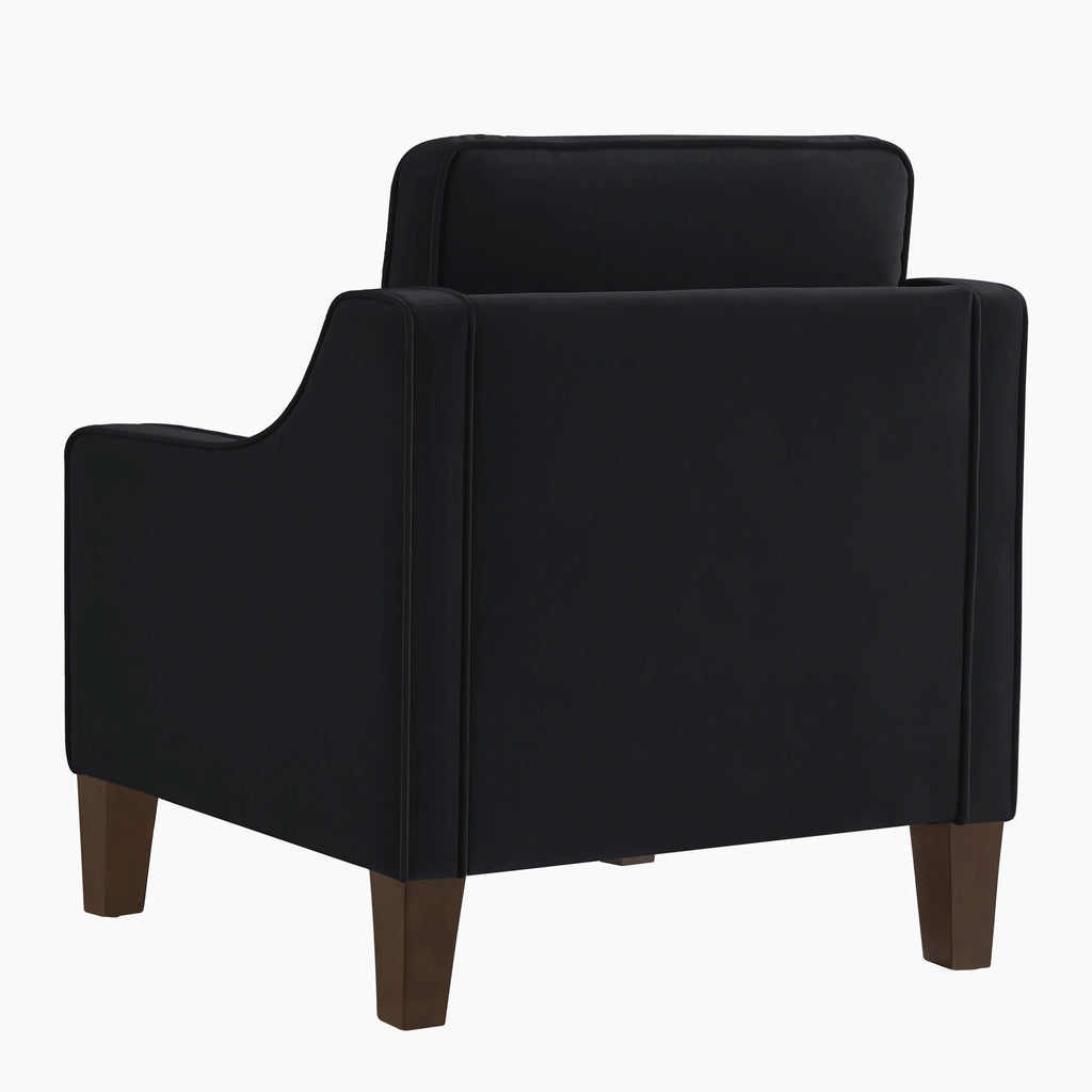Black Velvet Armchair F78480