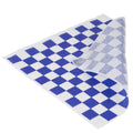 12x22 Blue Check Deli Sandwich Wrap Paper - 5000/Case E25117