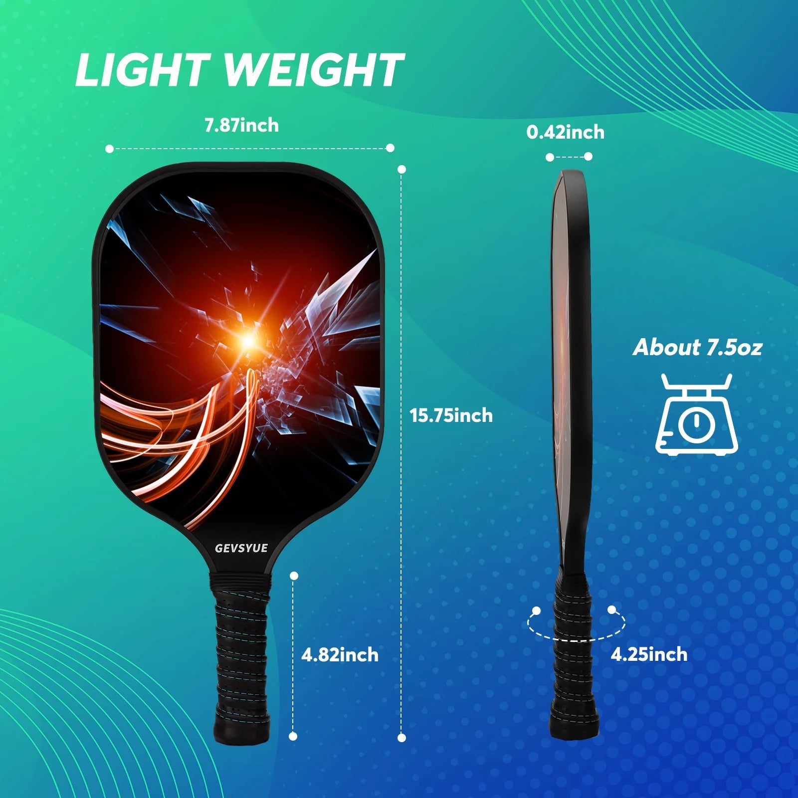 Pickleball Paddles Set, 2 Paddles, 4 Balls, Paddle Bag U421