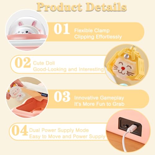 Mini Candy Vending Grabber Machine (Pink) Y196023