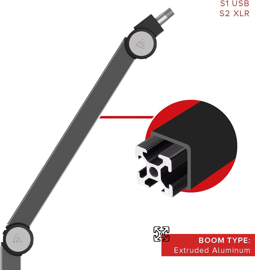 Adjustable Aluminium Microphone Boom Arm Stand, Pack of 2 V95765