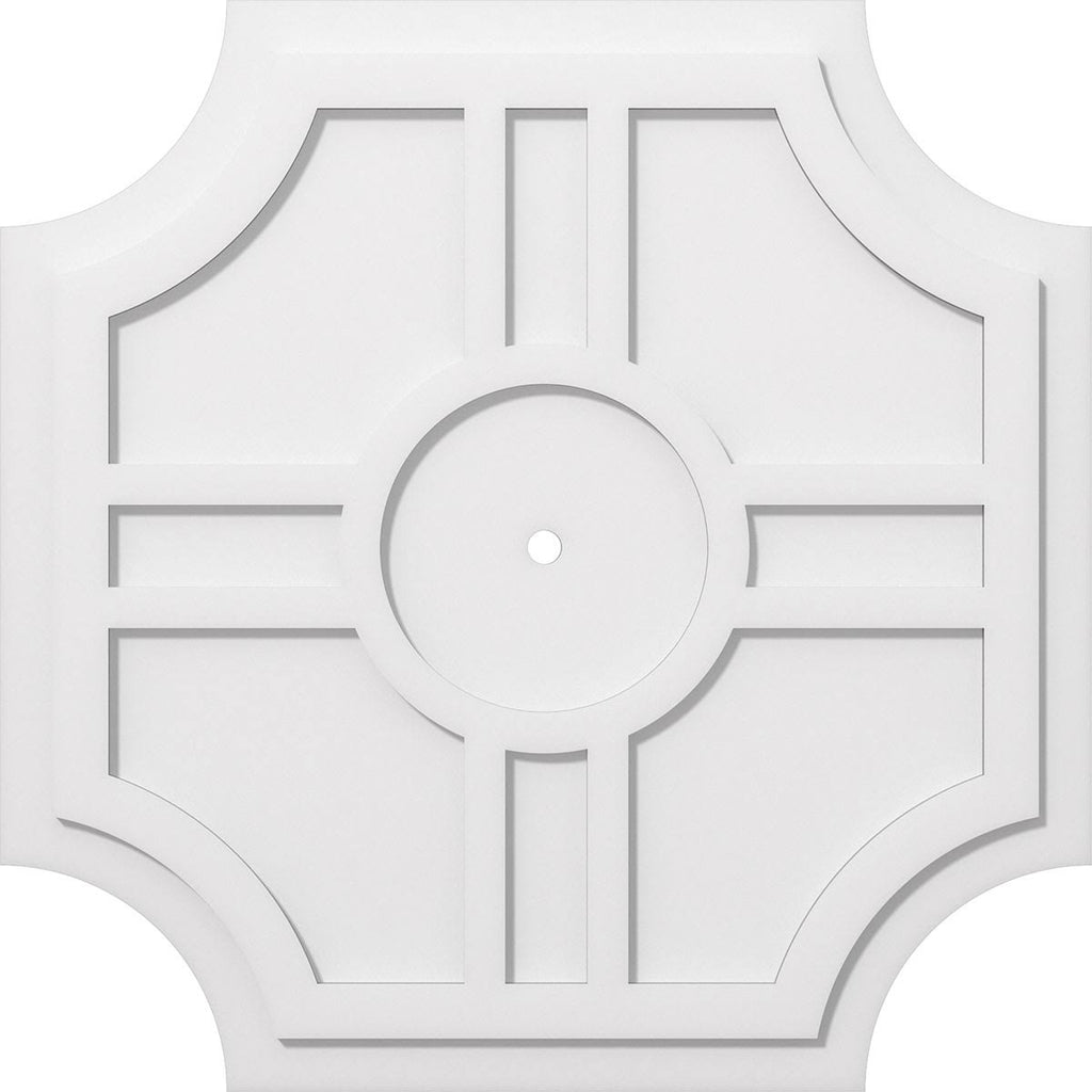 32 inchod x 1 inchid x 10 1/2 inchc x 1 inchp Architectural Grade PVC Ceiling Medallion S306117
