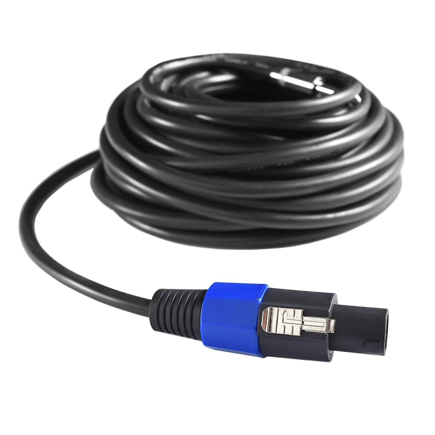 2Pcs 100 Feet Speakon to Speakon Speaker Audio Cable with Twist Lock C686
