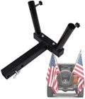 Hitch Mount Dual Flag Pole Holder for 2" Trailer Receiver S118700