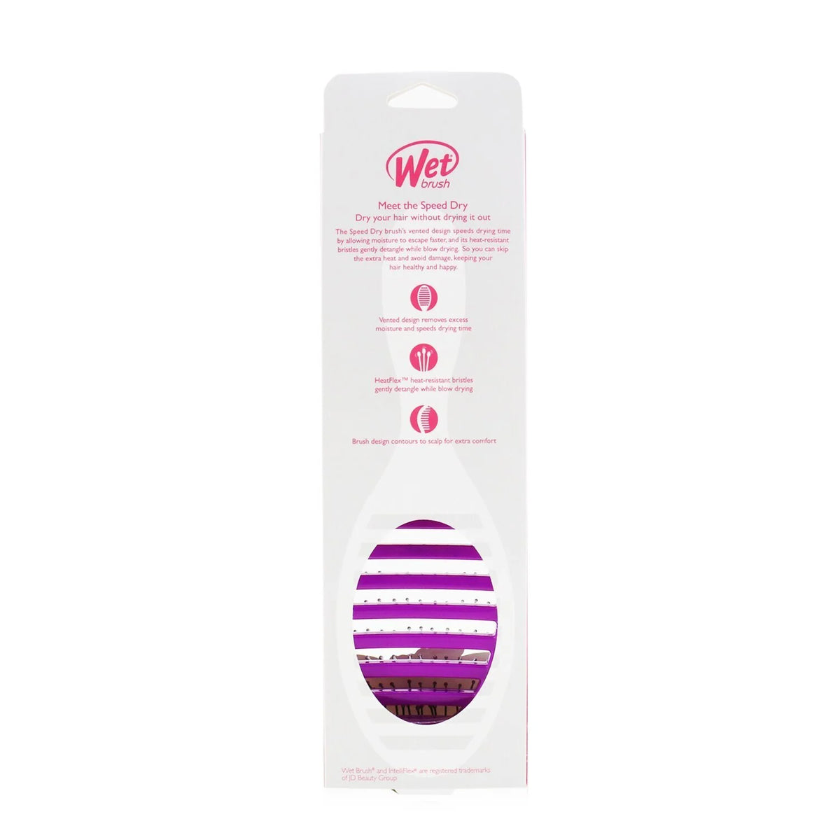 Purple Speed Dry Detangler Brush K381