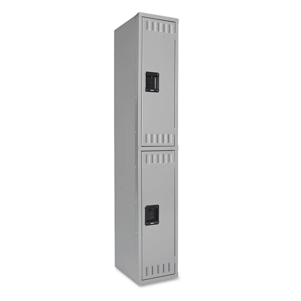 Double Tier Locker Single Stack Medium Gray N772