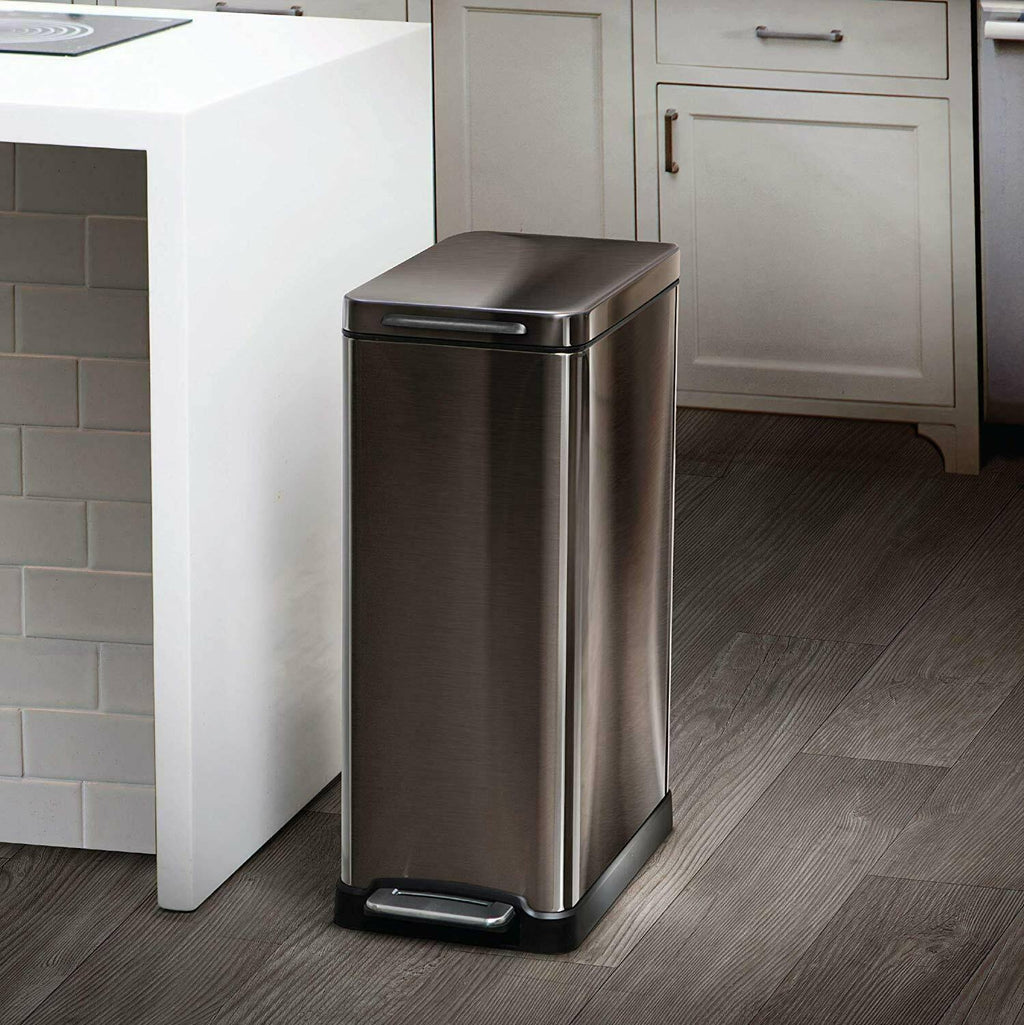 12 Gallon Black Trash Can S388