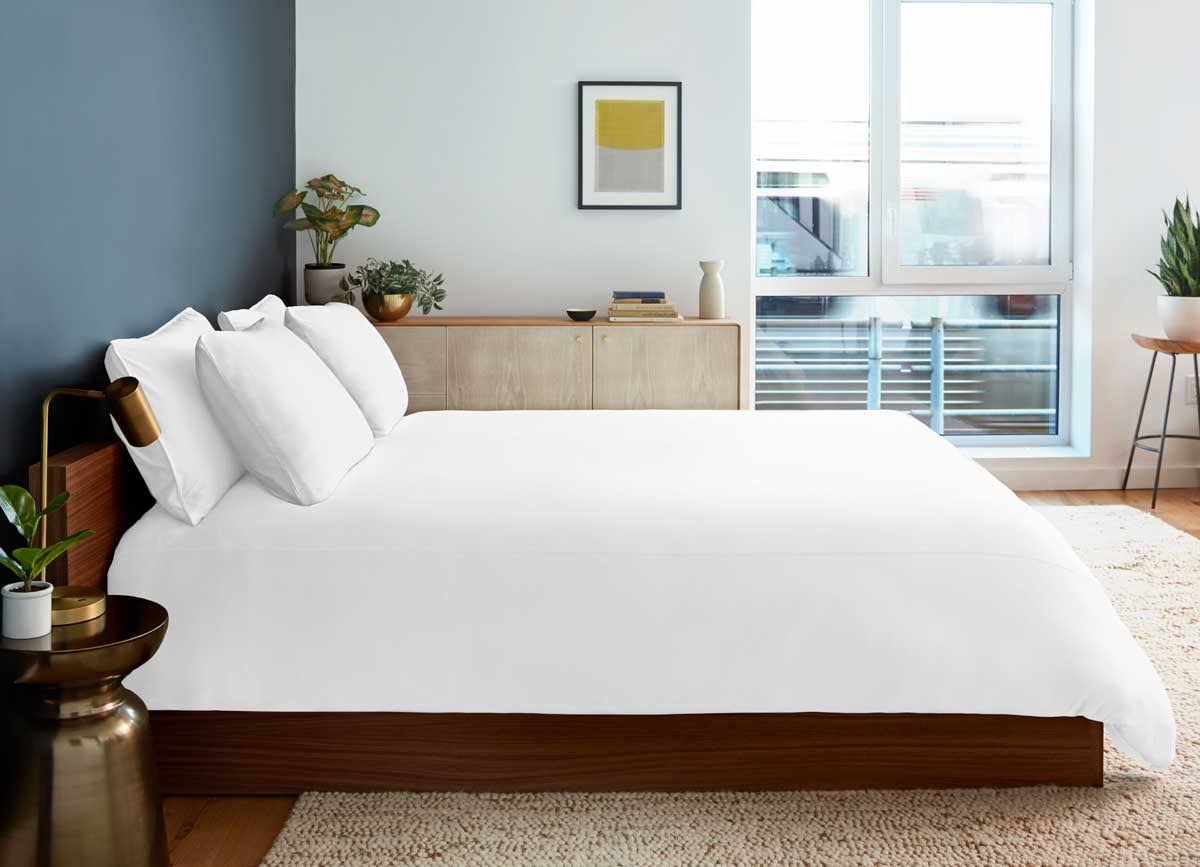 Bright White King/California King Polyester Bedding Set T67952