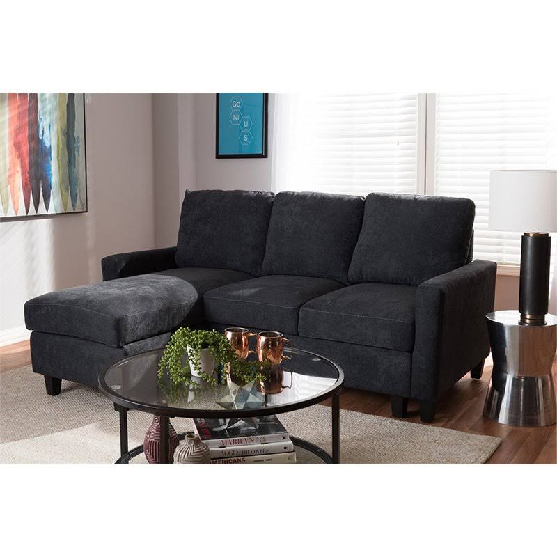 Dark Gray Reversible Sectional I74705