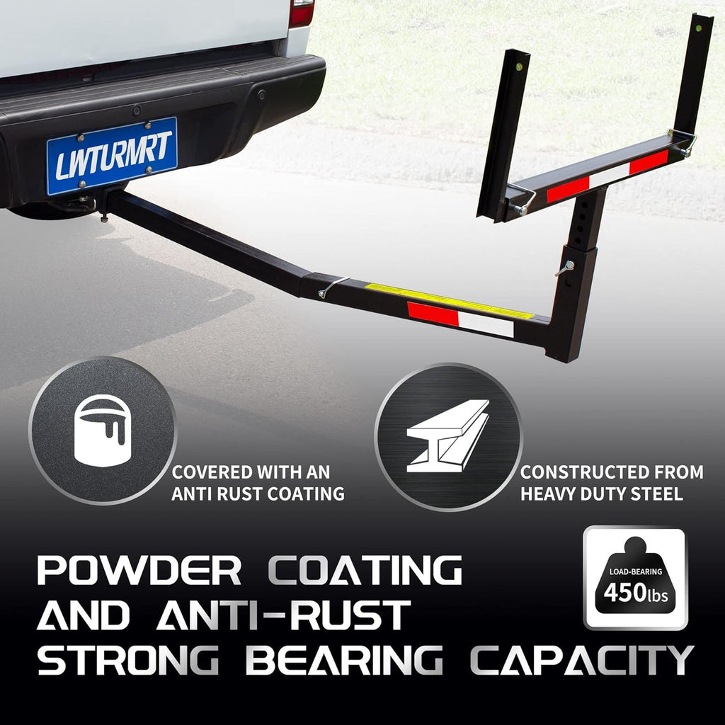 Pickup Truck Bed Extender, Heavy Duty Steel Hitch Mount Q428