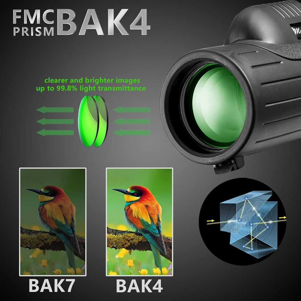 12x55 High Definition Monocular Telescope with Smartphone Holder G341399