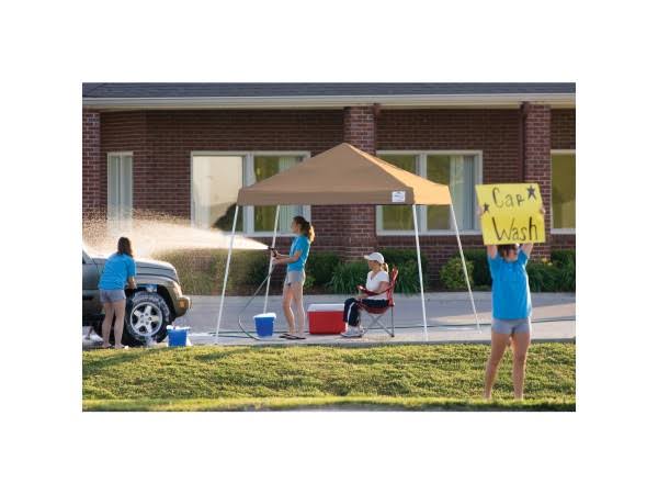 Pop Up Canopy 10 x 10 ft Slant Leg Desert Bronze A297274