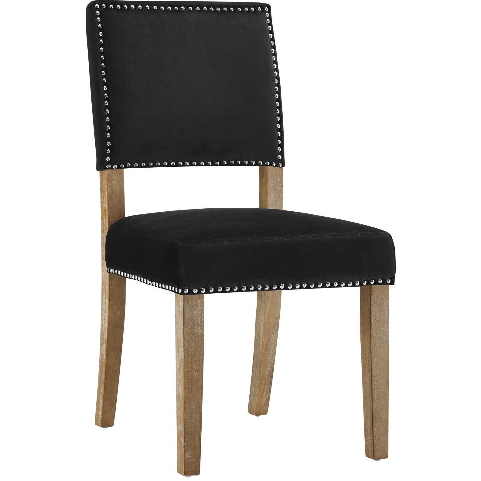 Navy Oblige Dining Chair Wood Set of 4 S686