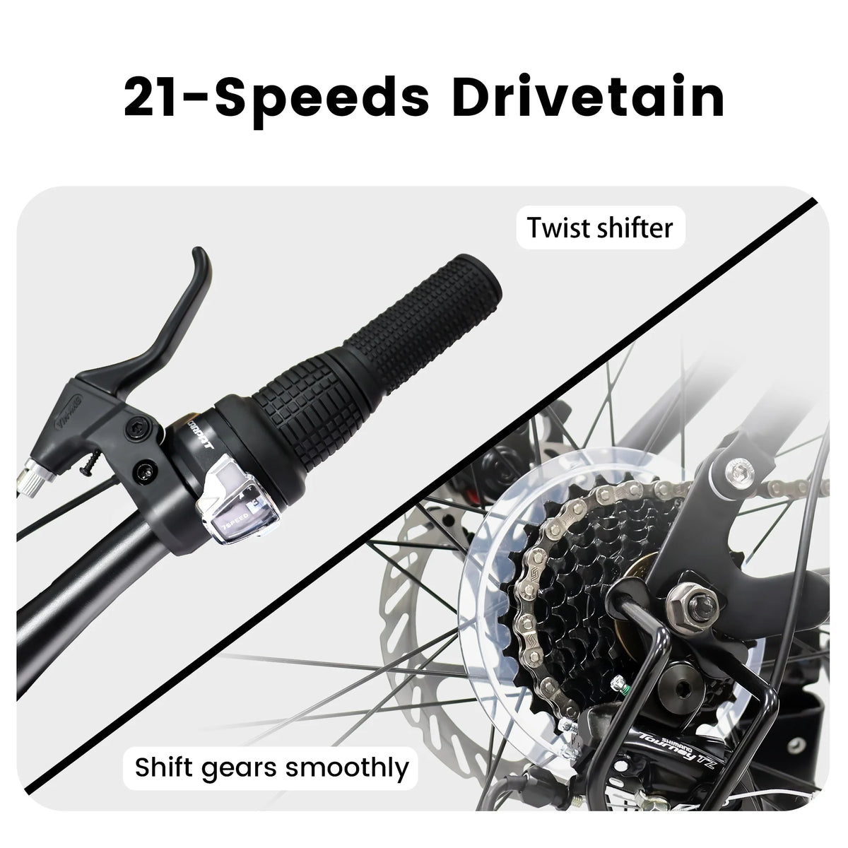 24 inch 21 Speeds High-Carbon Steel Frame Mountain Bike J80728