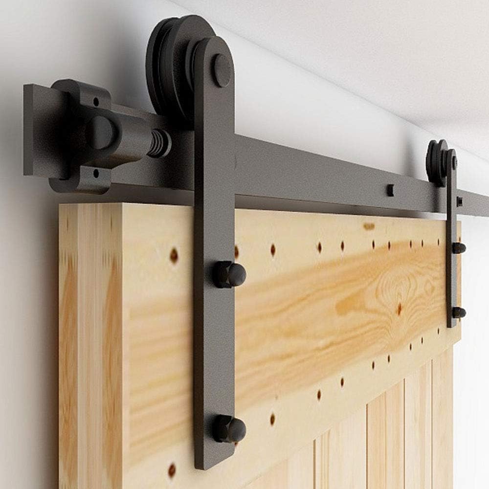 Sliding Barn Door Hardware Kit Carbon Steel Track System I3474