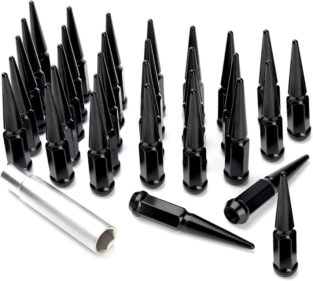 32 Spike Blue 1/2-20 Taper Lug Nuts W1425