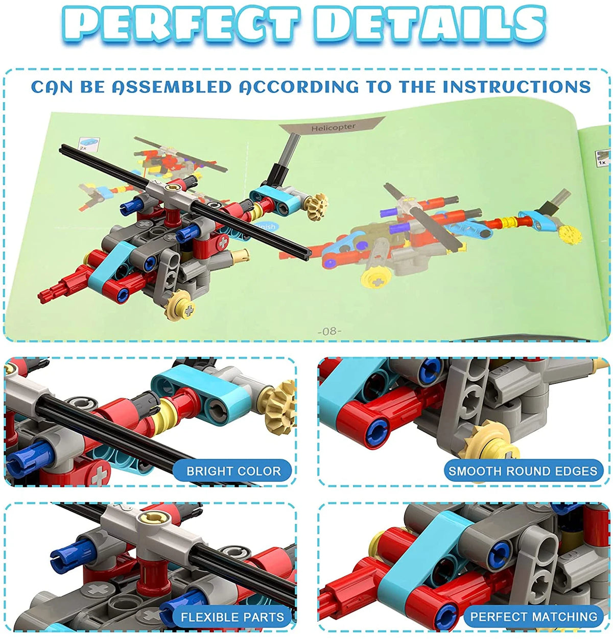 171Pcs 20-in-1 STEM Building Toys Construction Set D40265
