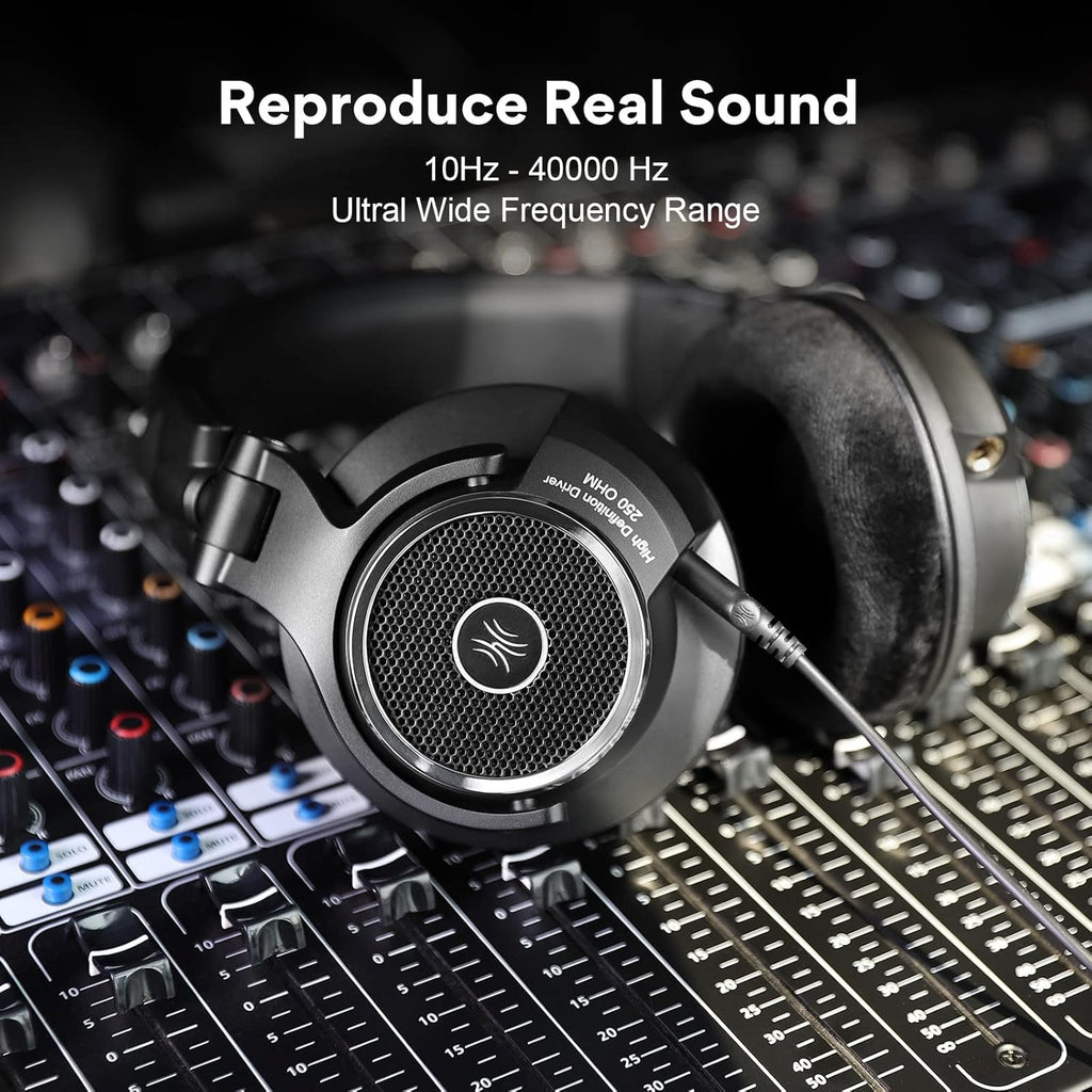 250 Ohm Open Back Studio Headphones with Velour Earmuffs S117