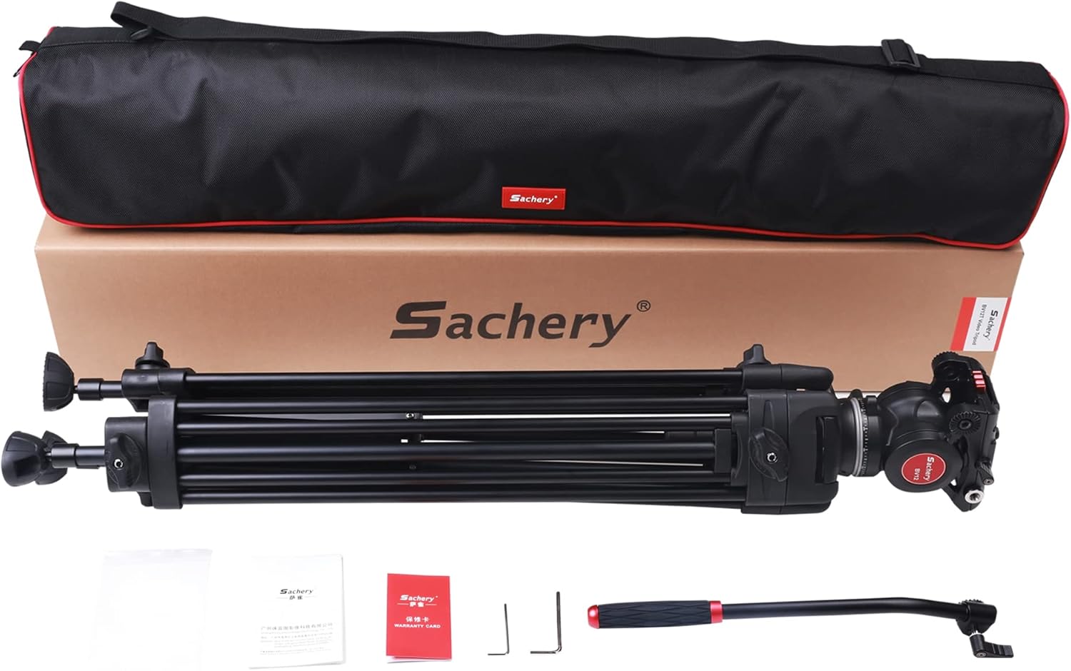 72 inch Aluminum Video Tripod with Fluid Head J4218