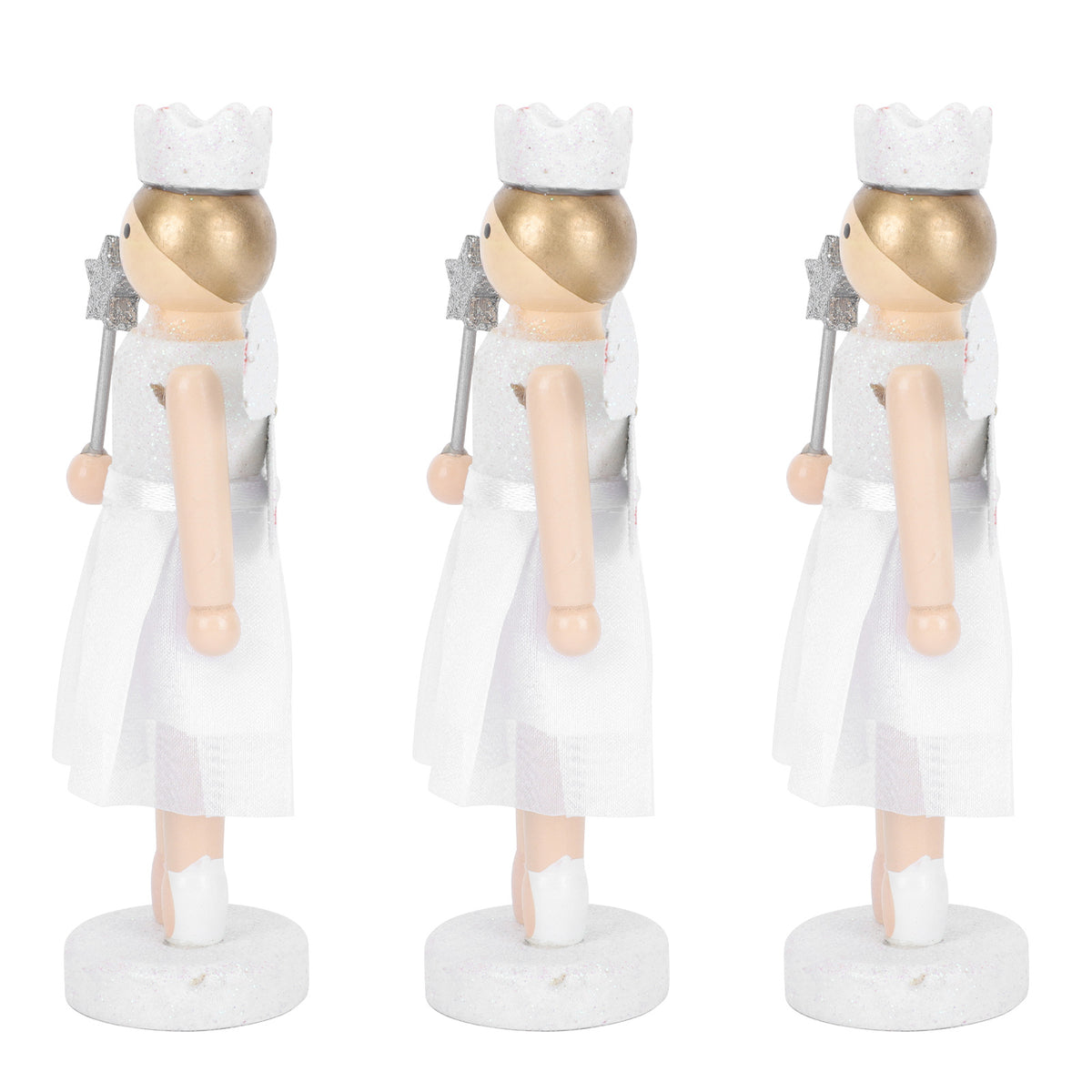3Pcs Wooden Nutcracker Doll Toys P1316