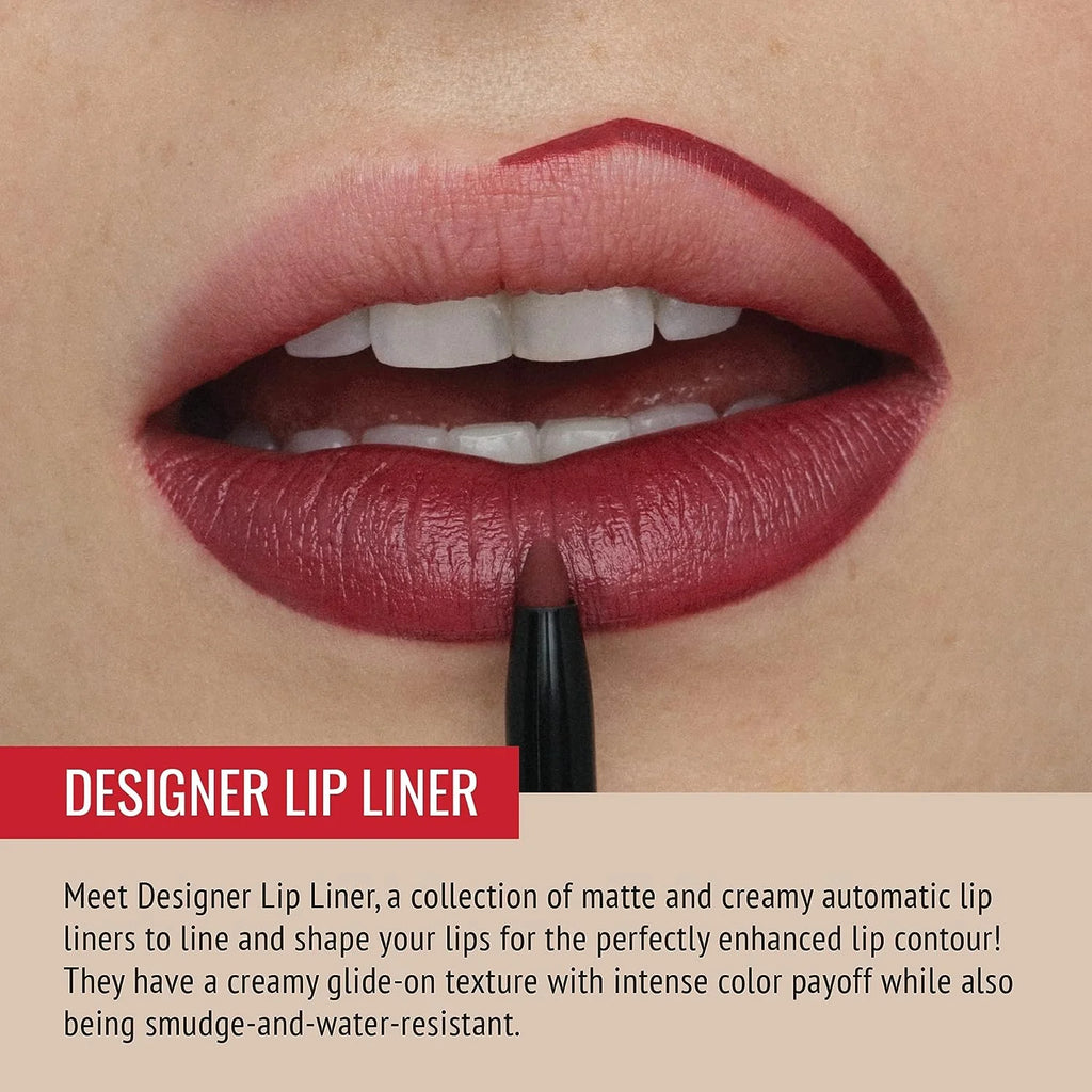 Matte Garnet-Maroon Lip Liner and Sharpener K28375