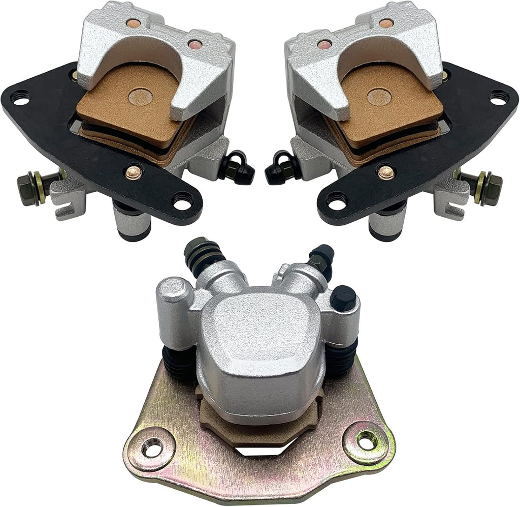 Front Left Right & Rear Brake Calipers for Suzuki Vinson 500 LT-A500F/LT-F500F 2003-2007 Pack of 2 X25530