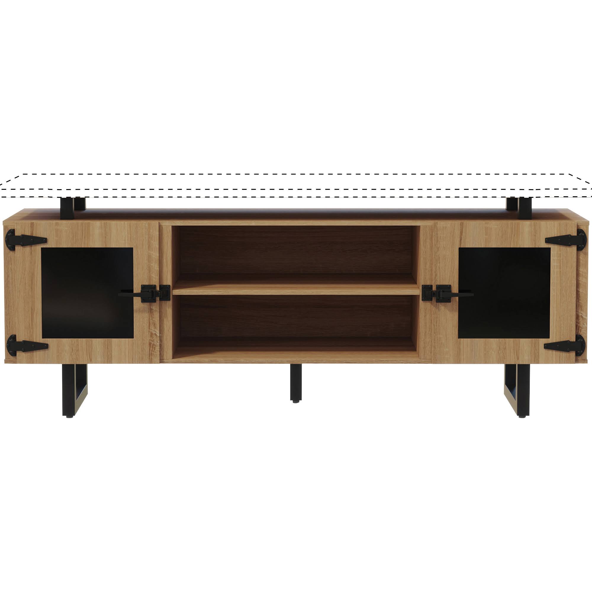 Glass Doors Wall Cabinet Base M233428