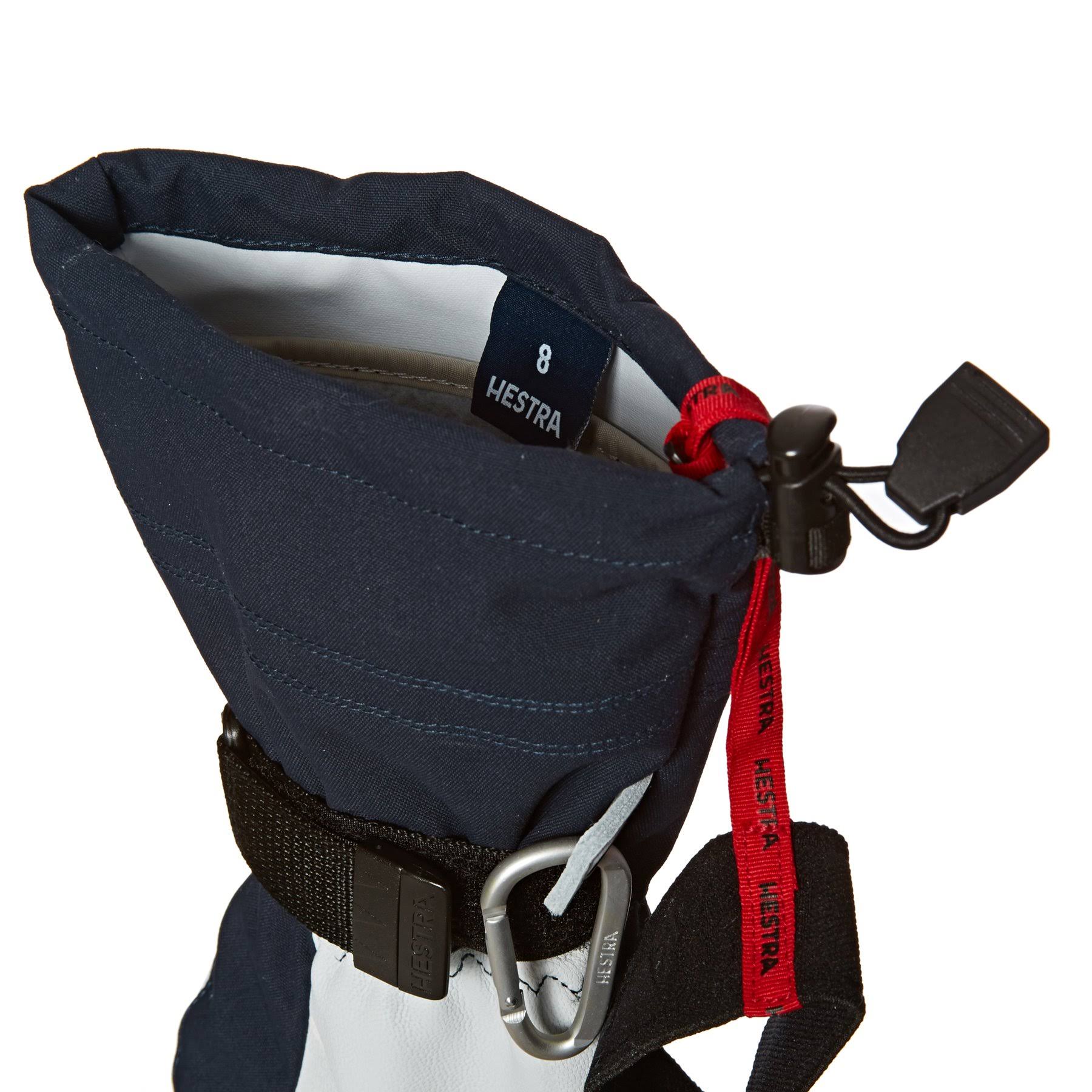 Navy Leather Ski Glove Y5115